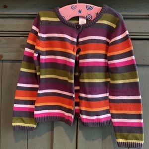 Gymboree | 6 | Multicolored striped cardigan